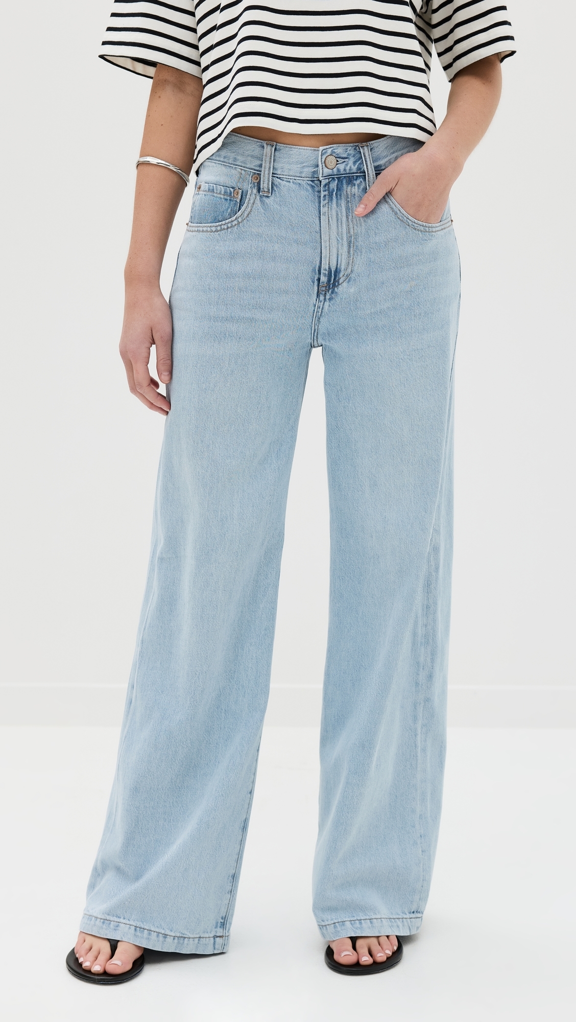 Jadyn Low Slung Palazzo Jeans Chateau