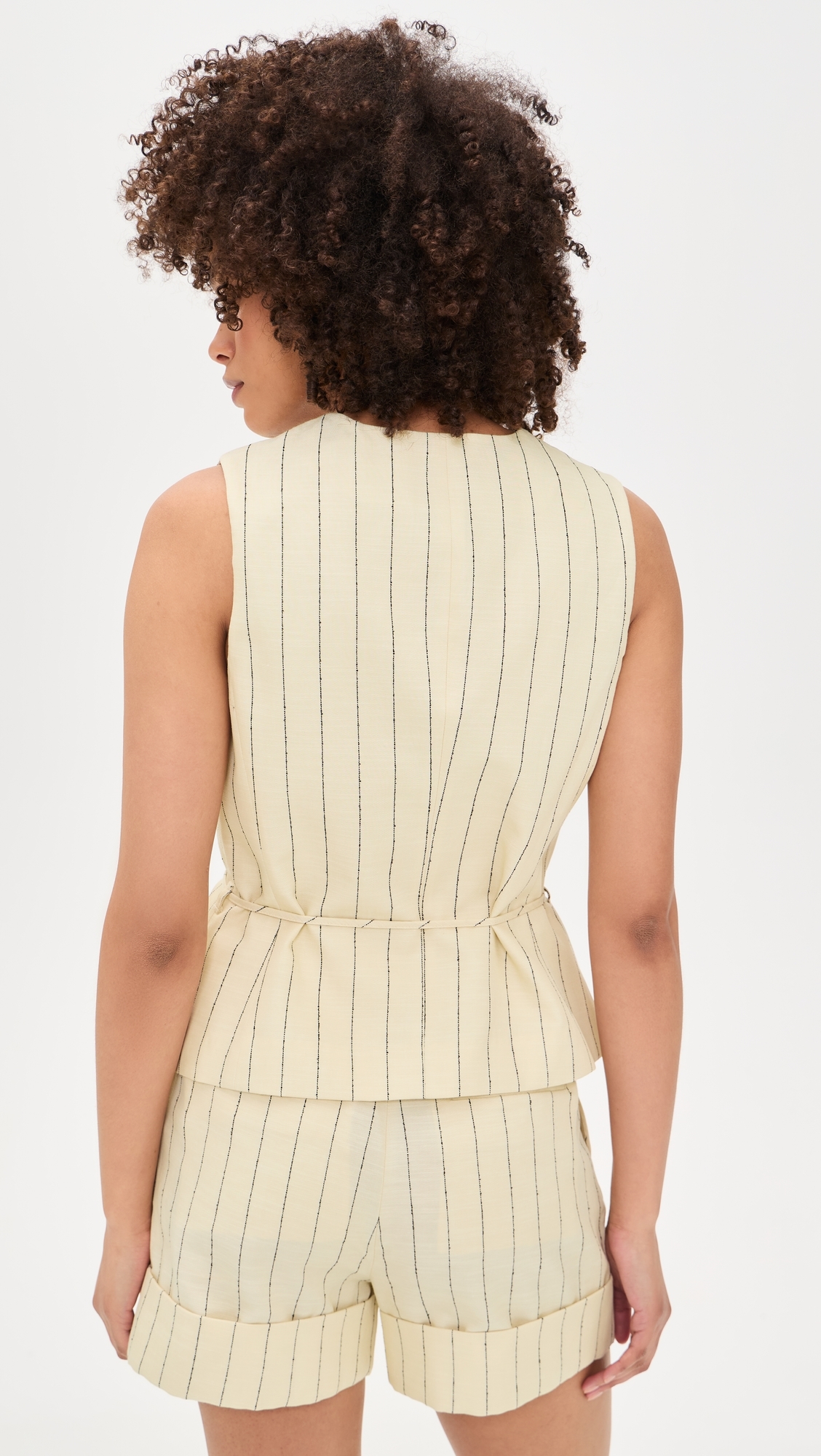 Paulette Stripe Vest whtst