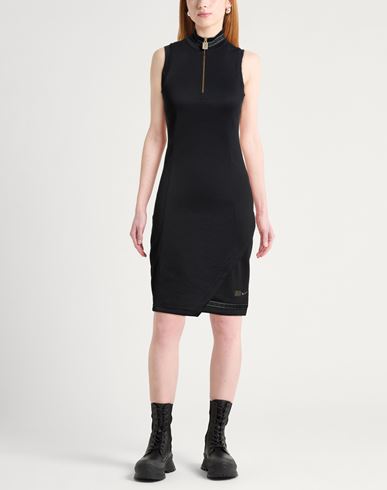 Woman Mini dress Black Size M Polyester, Elastane