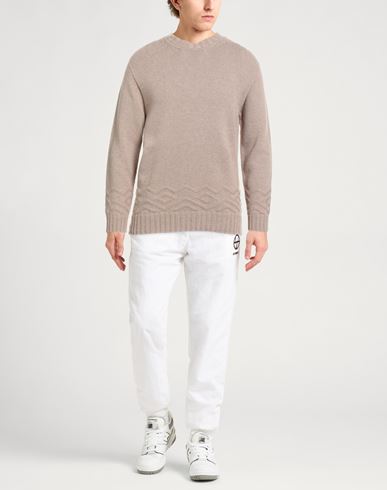 Man Sweater Sand Size 42 Wool, Viscose, Polyamide