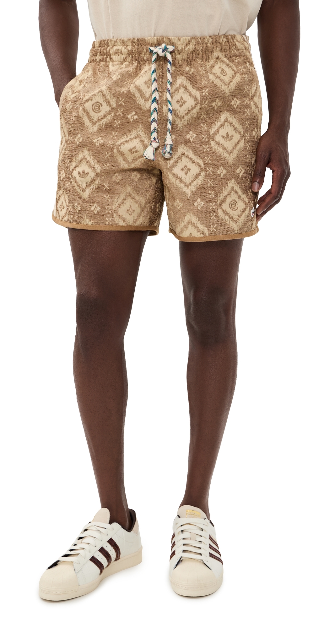 X Edison Chen Ikat Shorts 5.5 Warm Sandstone
