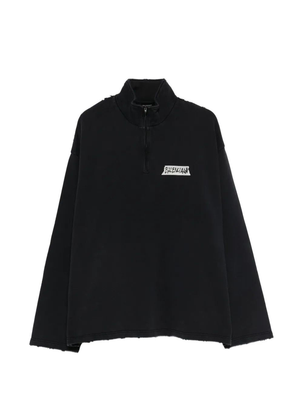High Neck Half Zip Sweater for Men