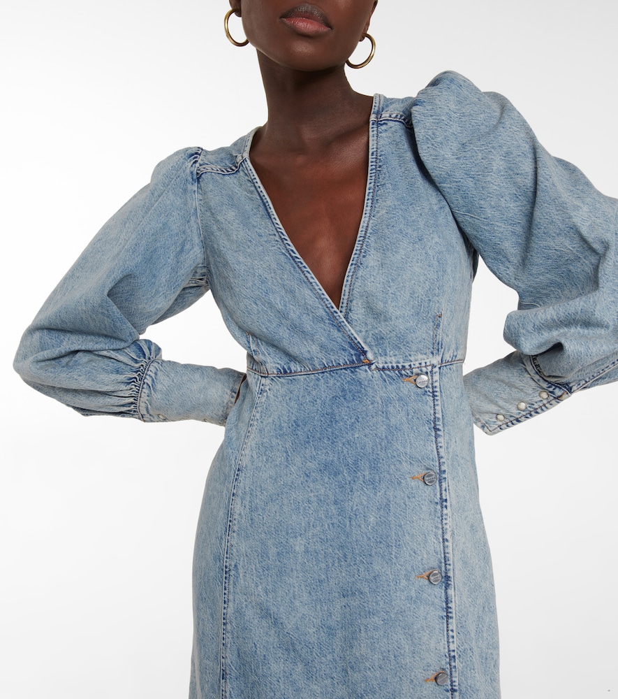 Denim midi dress