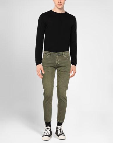 Man Denim pants Military green