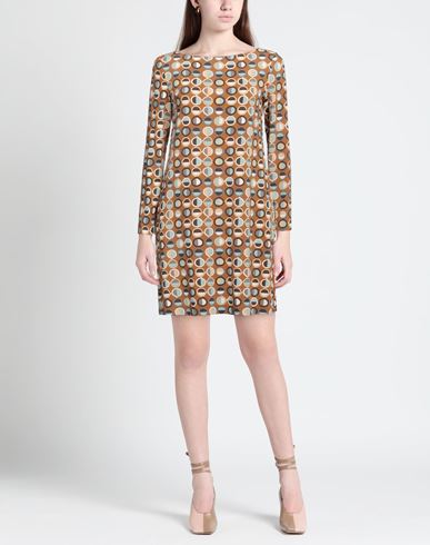 Malìparmi Woman Mini dress Camel Size 10 Viscose, Elastane