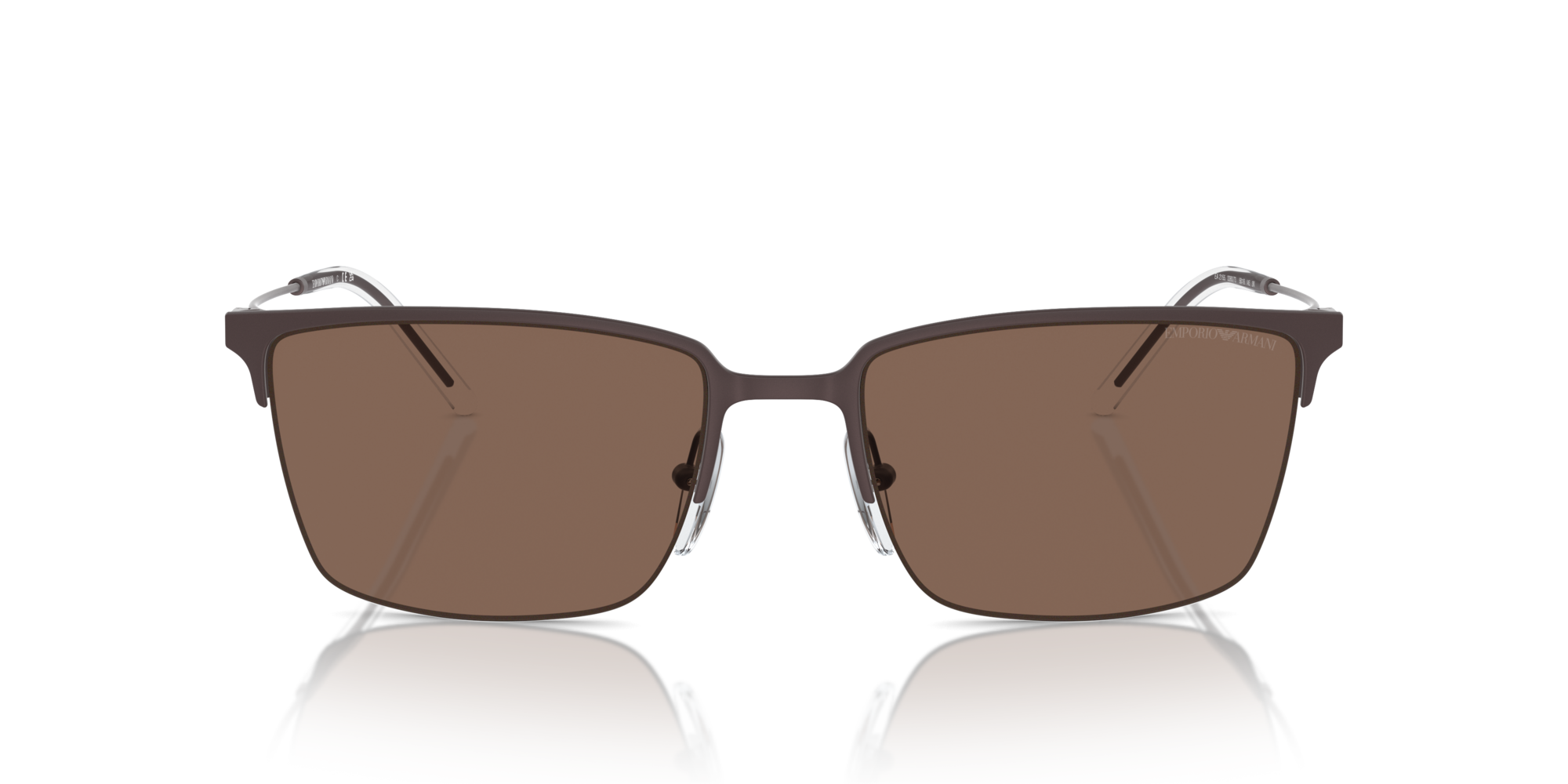 Emporio Armani Man Emporio Armani EA2155 338073 Sunglasses Metal Brown Brown Squared Norma