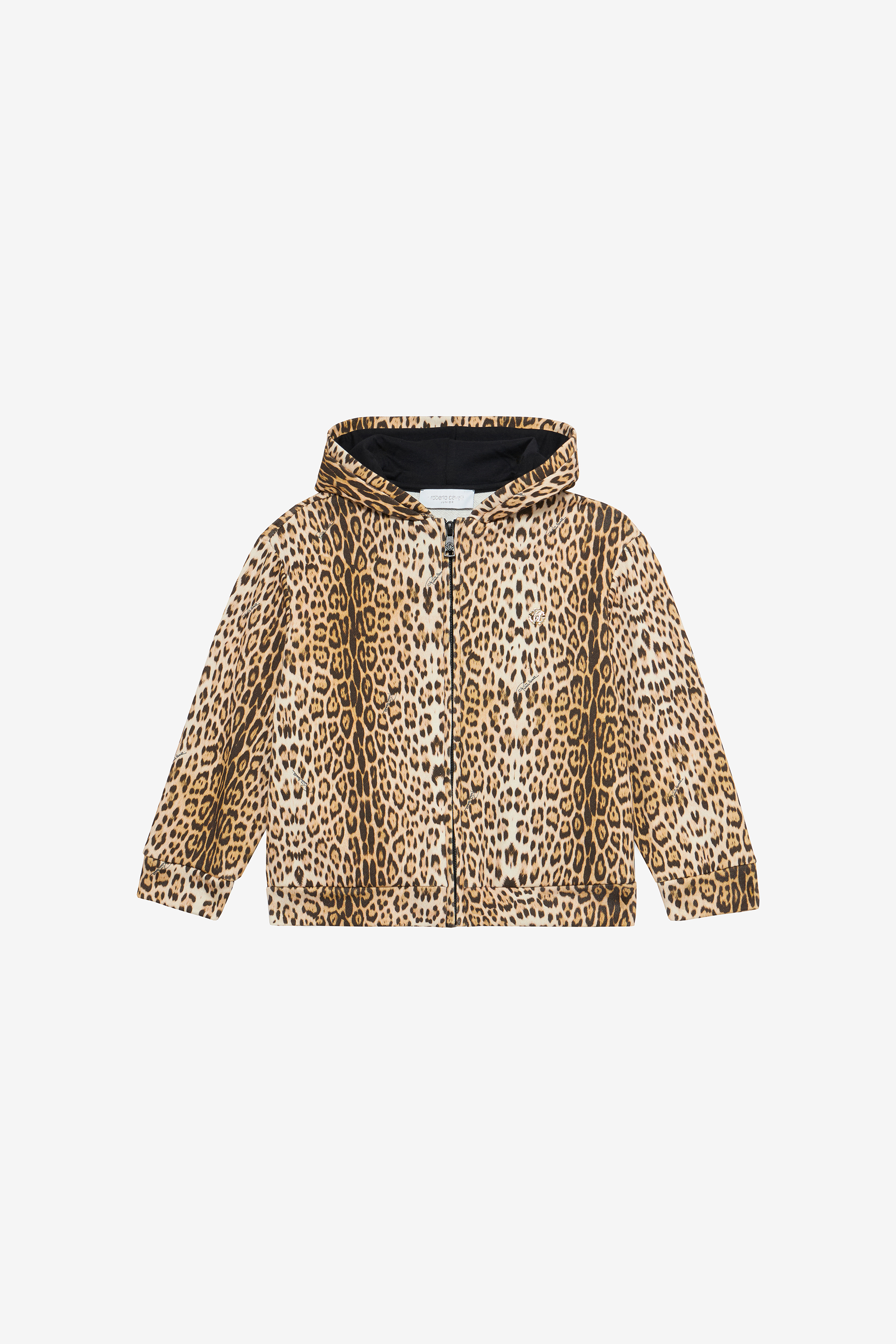 Hooded Sweatshirt With Jaguar Skin Print - Female Girls (4