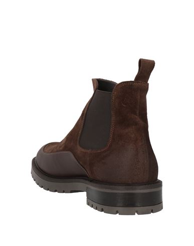 Man Ankle boots Dark brown Size 12 Soft Leather
