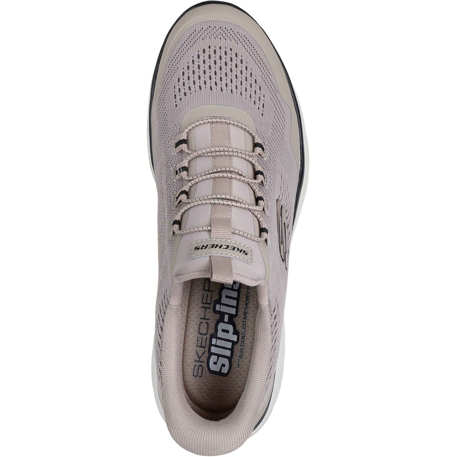 Skechers Summits Top Rate Textile Men's Taupe/Black Standard Trainer