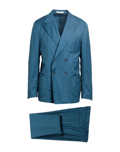 Man Suit Deep teal Size 44 Virgin Wool