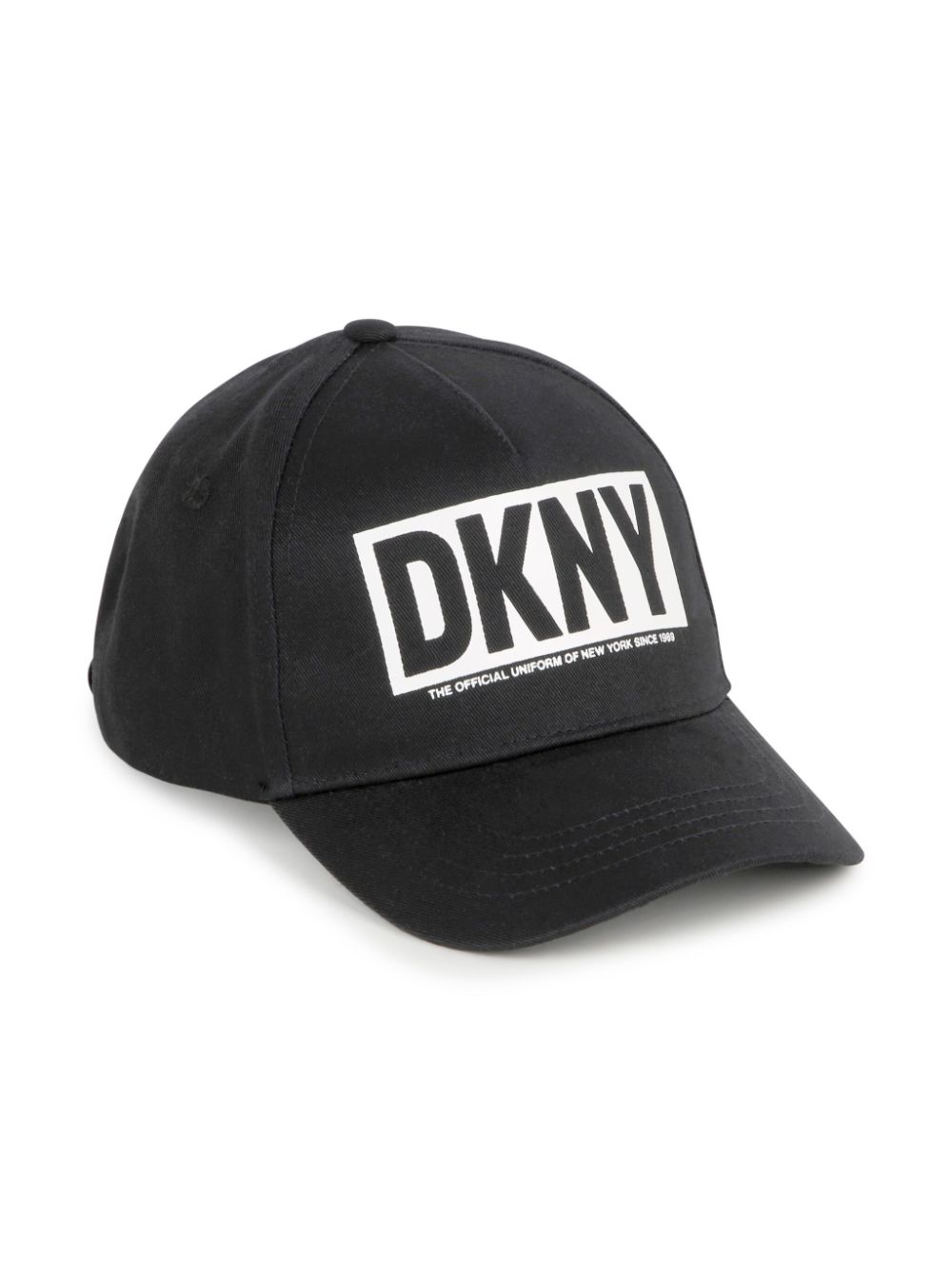 Logo-print cotton baseball cap - Black