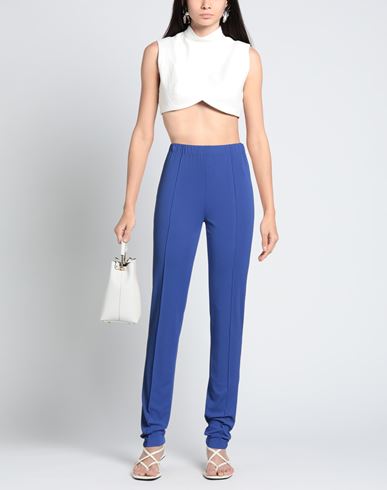 Woman Pants Blue Size 6 Viscose, Elastane