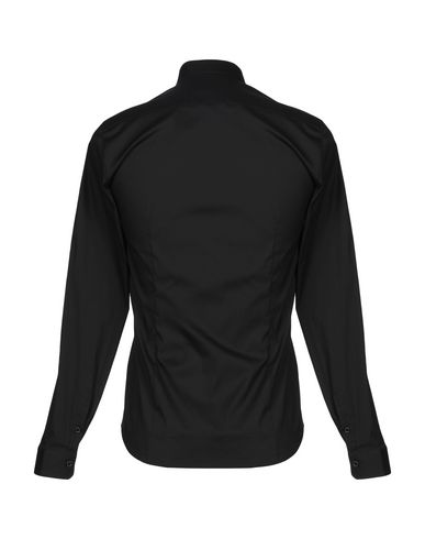 Man Shirt Black Size 36 Cotton, Polyamide, Elastane