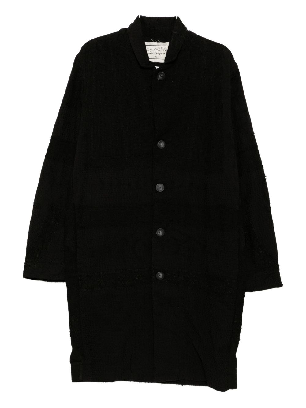 Backed lace pacho coat - Black