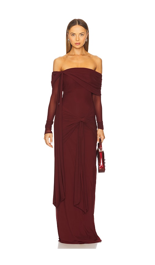 Deme by Gabriella Heloise Dress in Burgundy.  XS. Also in
