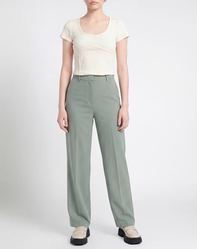 Woman Top Cream Size L Cotton, Elastane