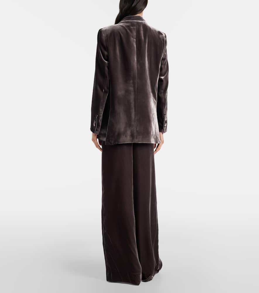 Blazé Milano Husi velvet wide-leg pants