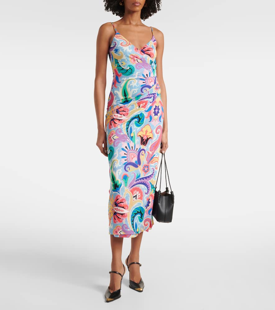 Printed midi dress
