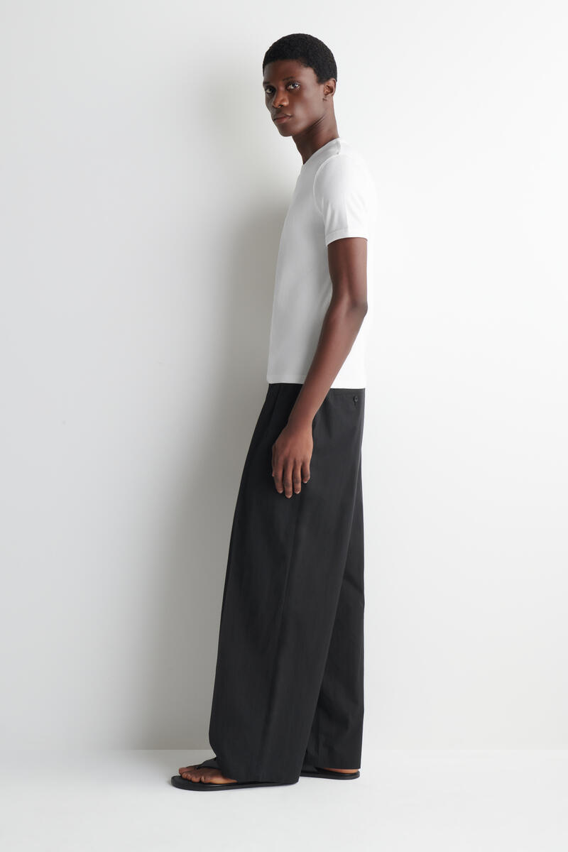 Slim Ribbed Cotton T-Shirt