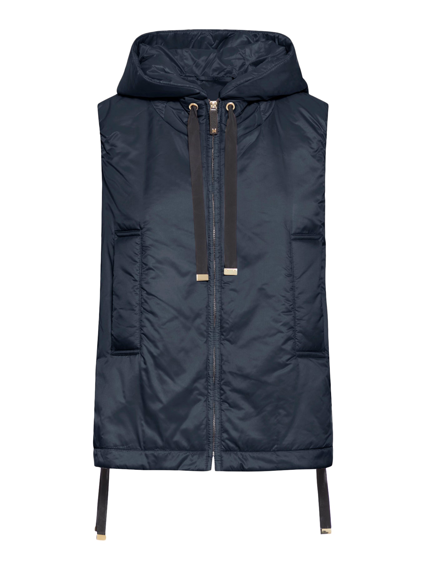 PADDED VEST WITH HOOD IN WATERPROOF CANVAS - Max Mara The Cube - Woman