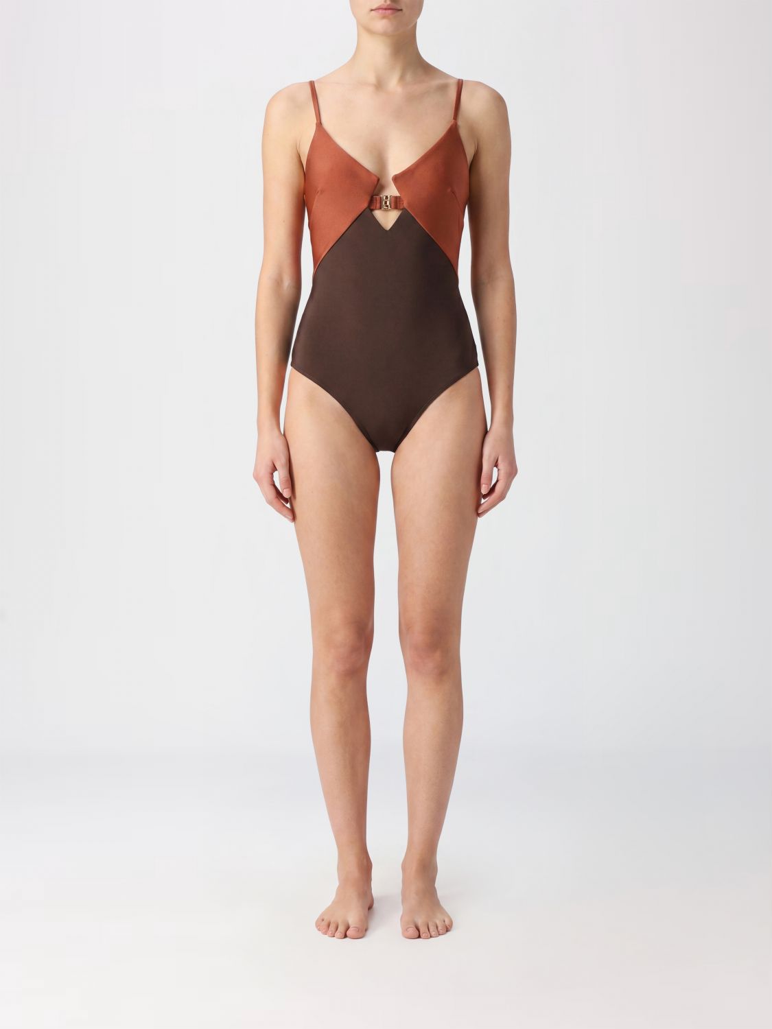 Swimsuit Woman color Brown