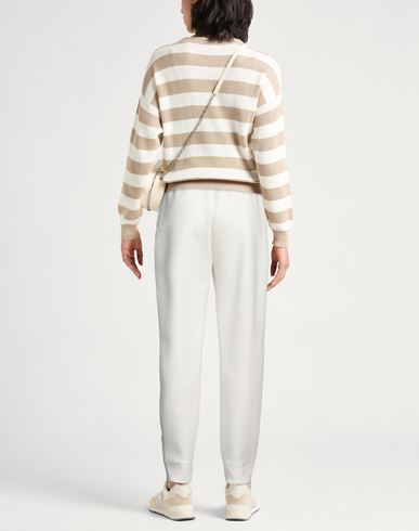 Emporio Armani Woman Pants White Size L Cotton, Polyester, Elastane