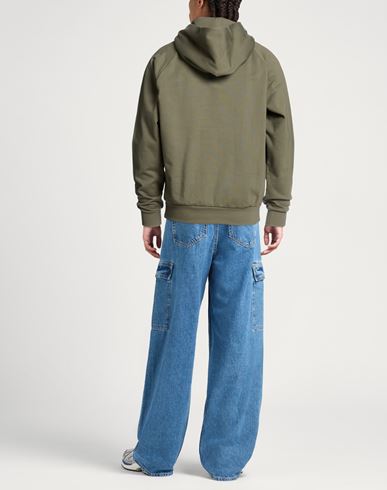 Man Sweatshirt Military green Size S Cotton