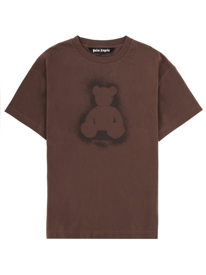 Palm Angels - cotton crew neck graphic print t-shirt