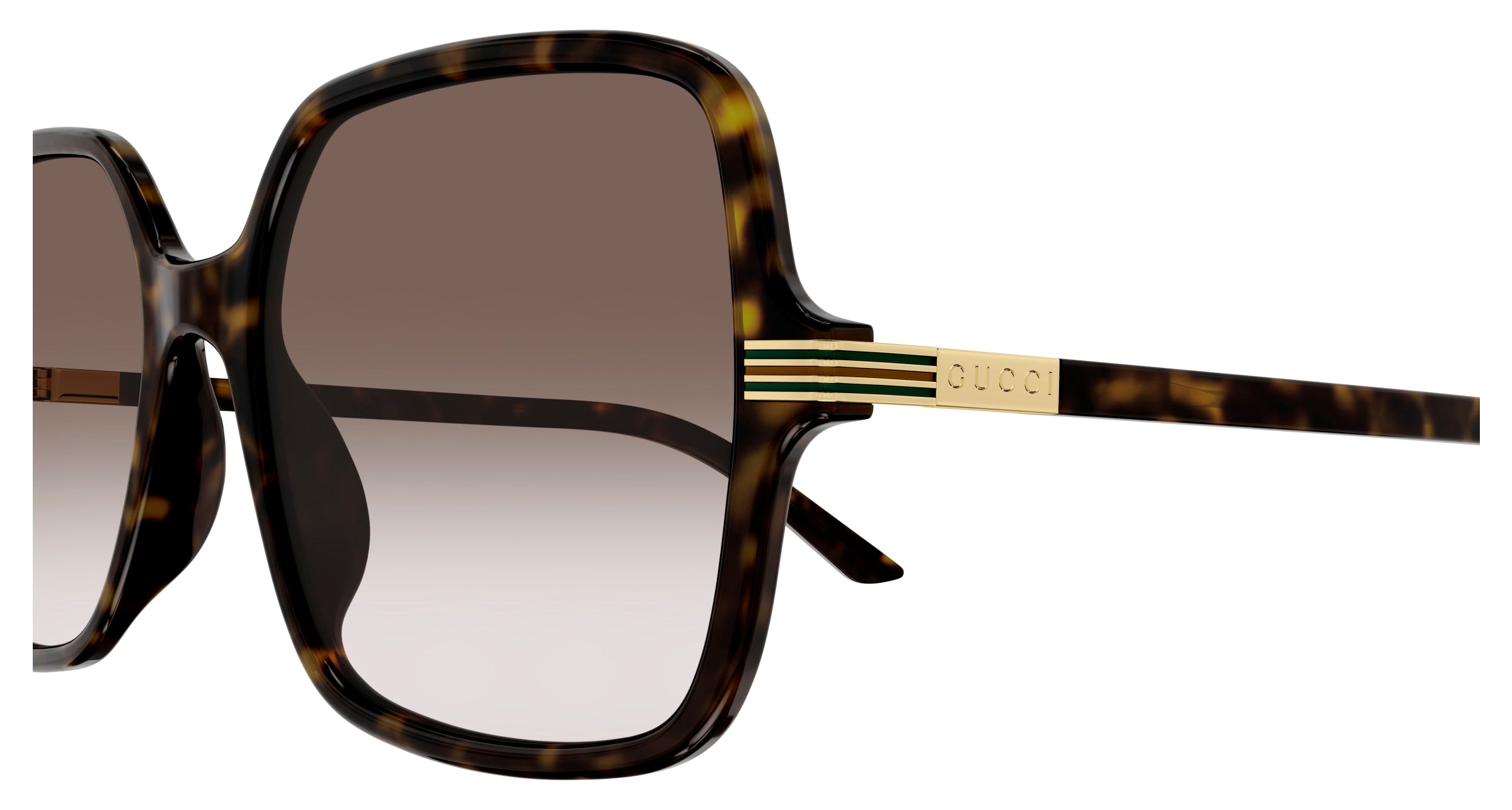 Gucci Woman Gucci GG1449S 002 Sunglasses Acetate Havana Brown Squared Normal Shaded