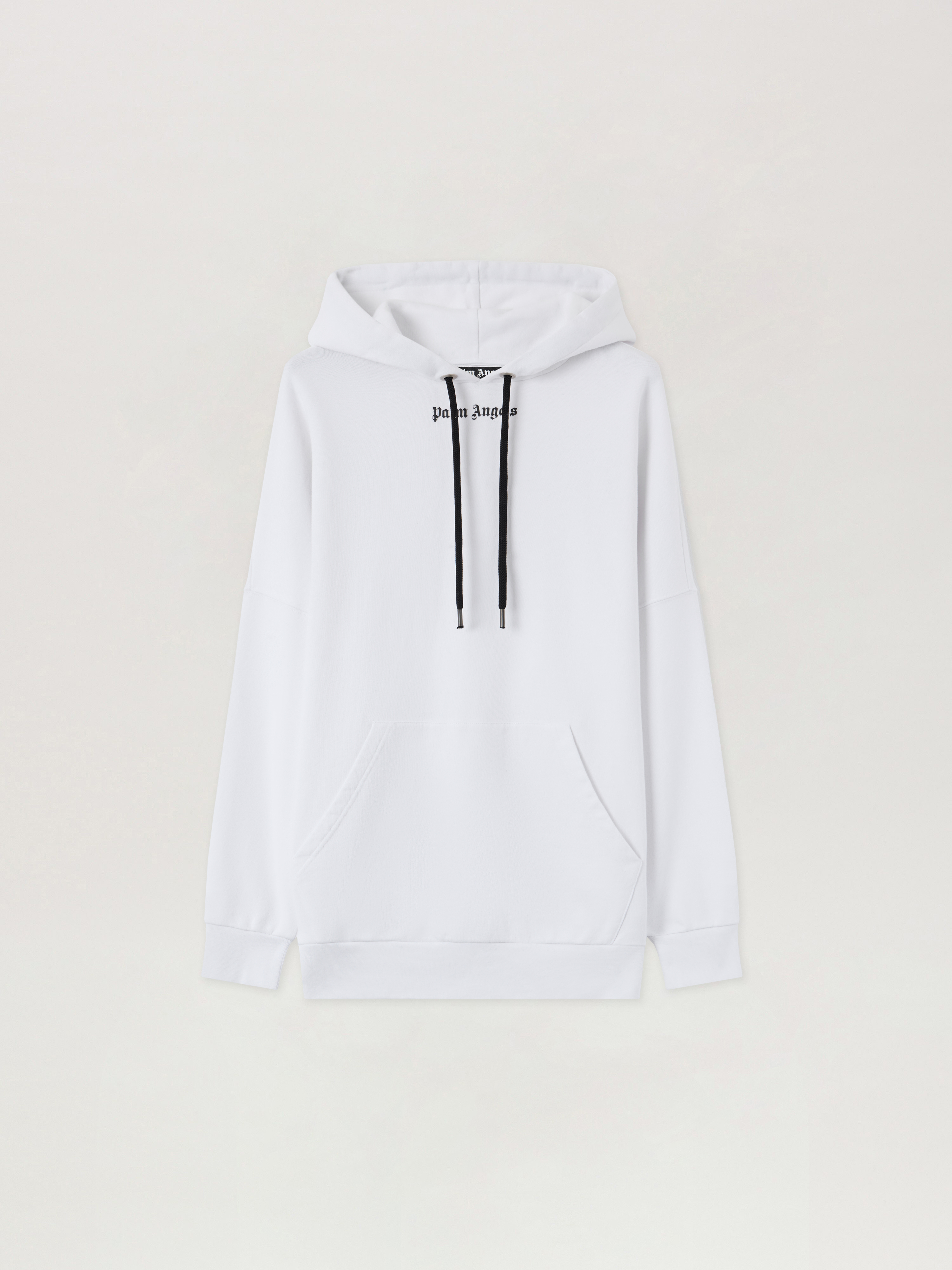Classic Logo Over Hoody Man  White Black