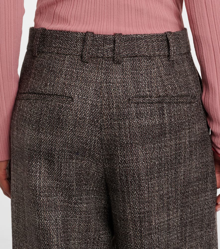 Hawley virgin wool wide-leg pants