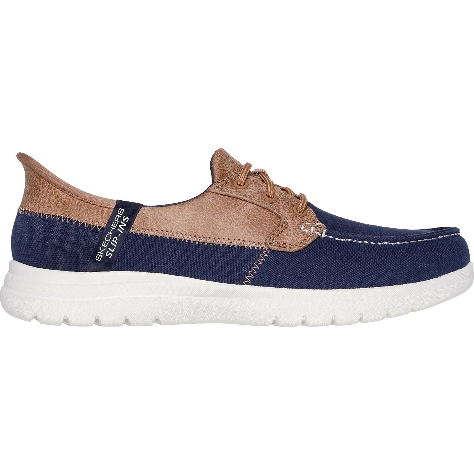 Skechers Palmilla Textile Women's Navy Boat Shoe