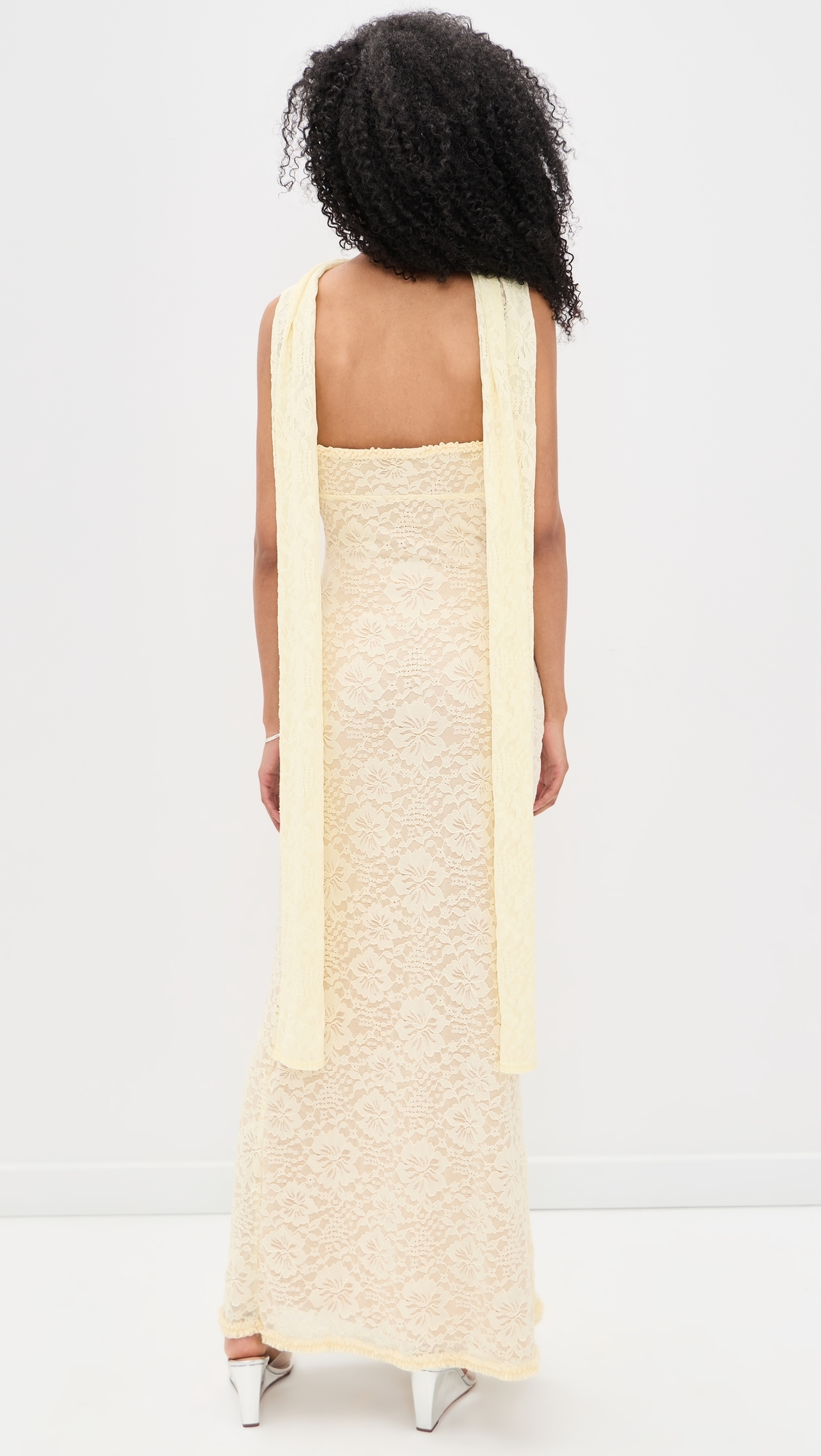 Amana Strapless Maxi Dress Lemon
