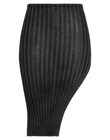 Woman Midi skirt Black Size M/L Textile fibers