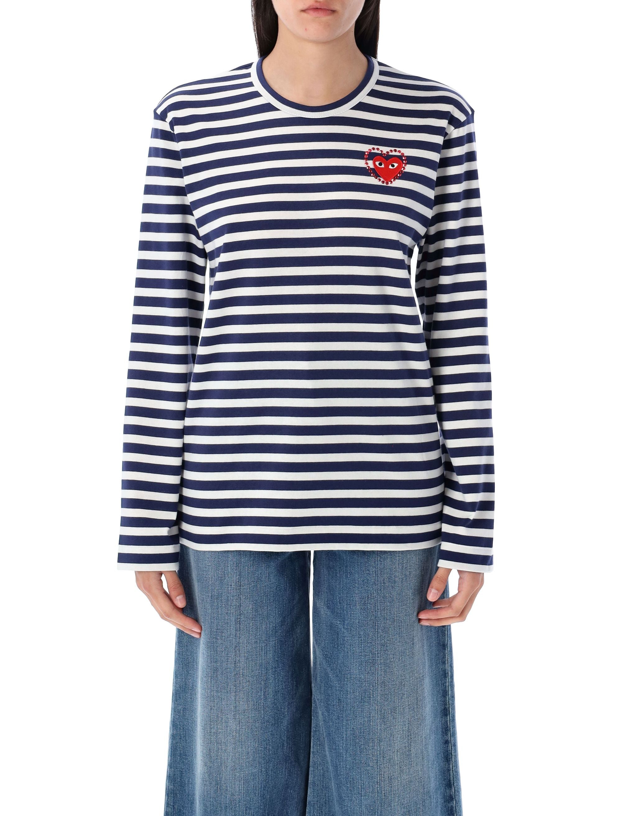 Classic Striped Cotton T-Shirt - Size S