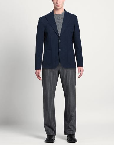 Man Blazer Midnight blue Size 38 Viscose, Polyamide, Elastane