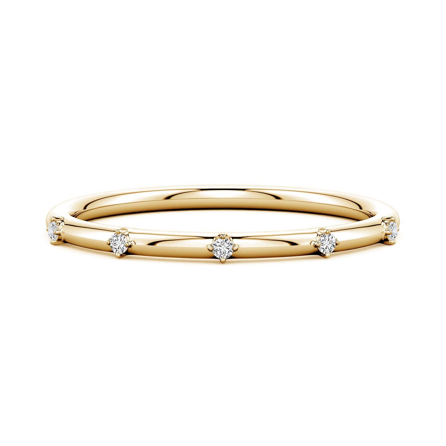 Angara 1.2 MM Round Diamond Five-Stone Station Ring in 18K Yellow Gold