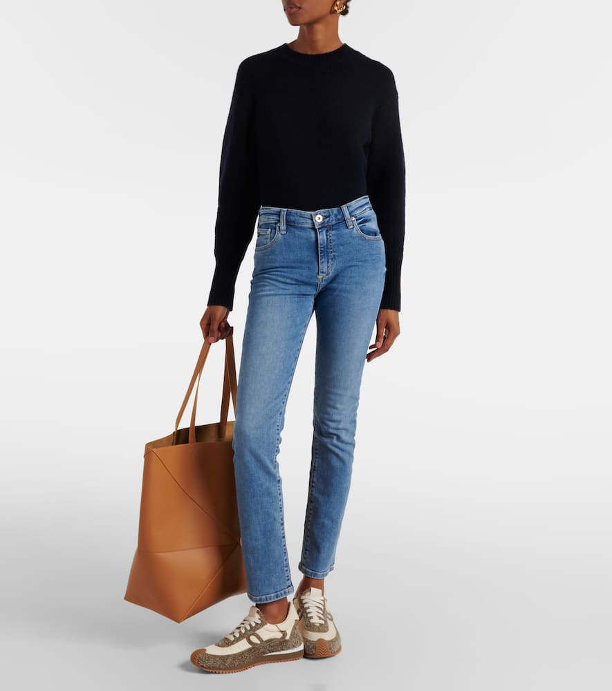 High-rise straight jeans