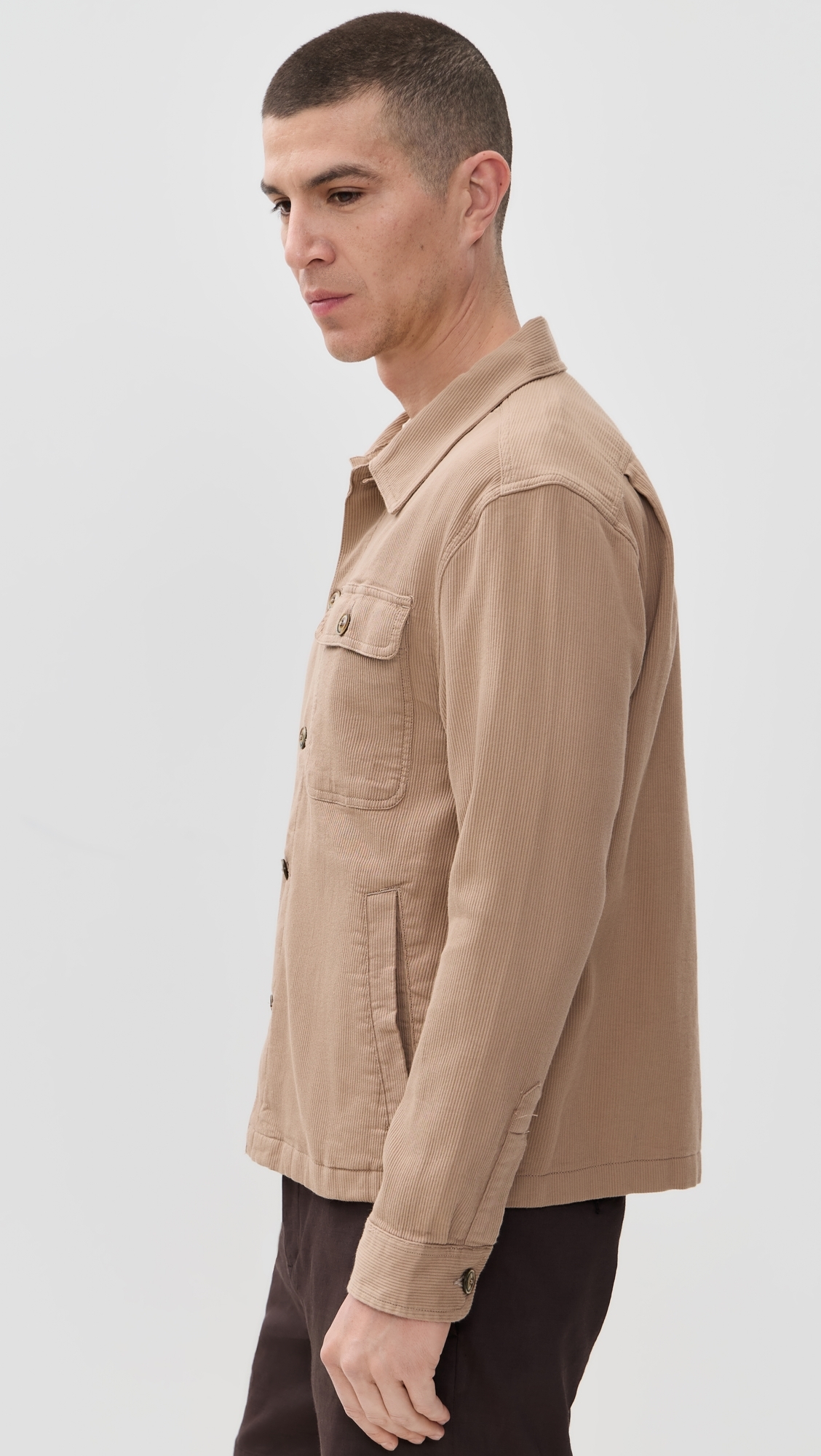 Corridor Bedford Corduroy Military Jacket Khaki