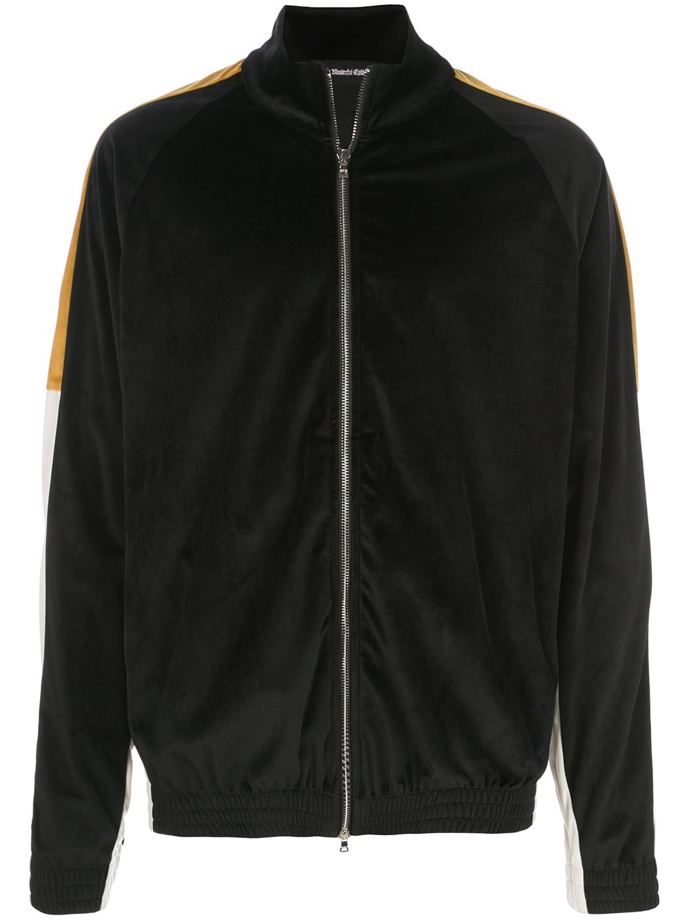 Velvet retro bomber jacket - Black