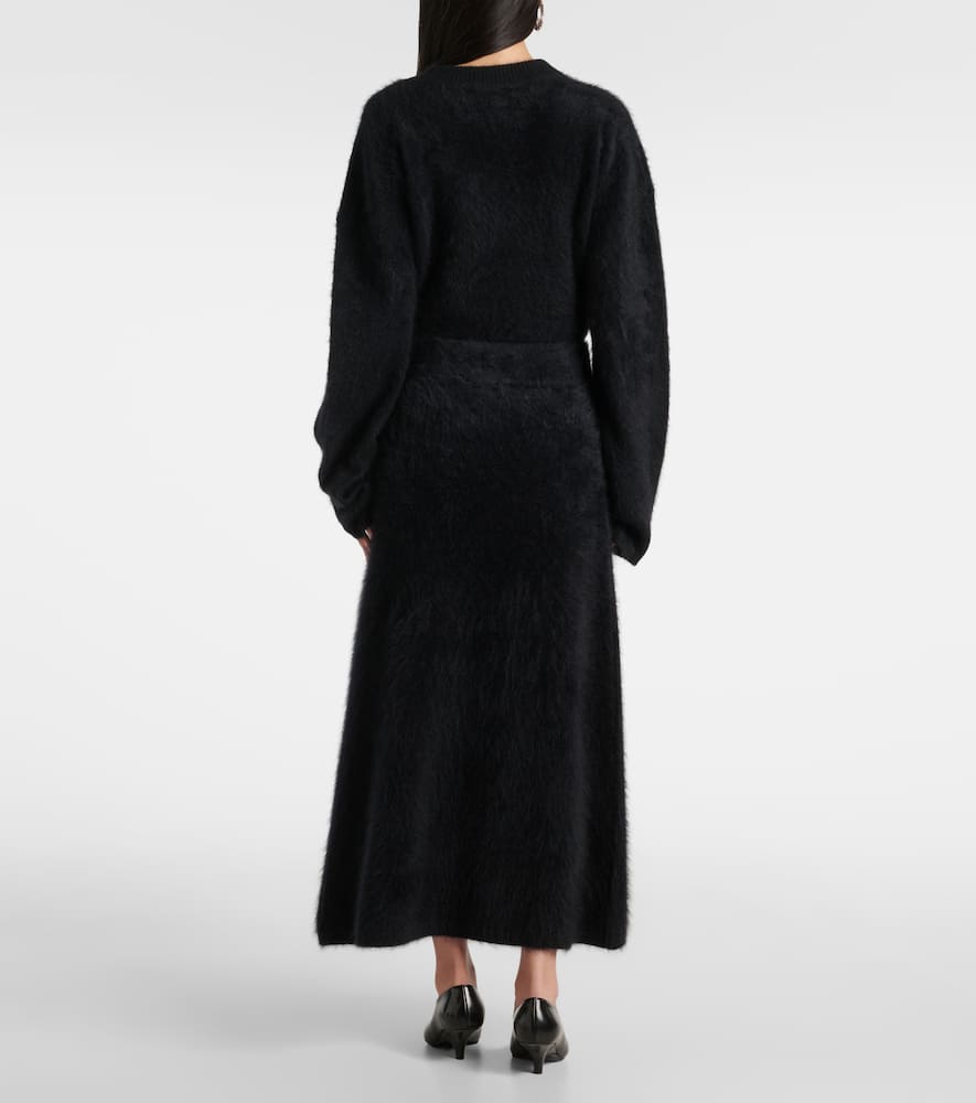 Asta cashmere midi skirt