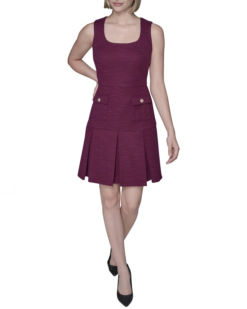 Knit Tweed A-Line Dress