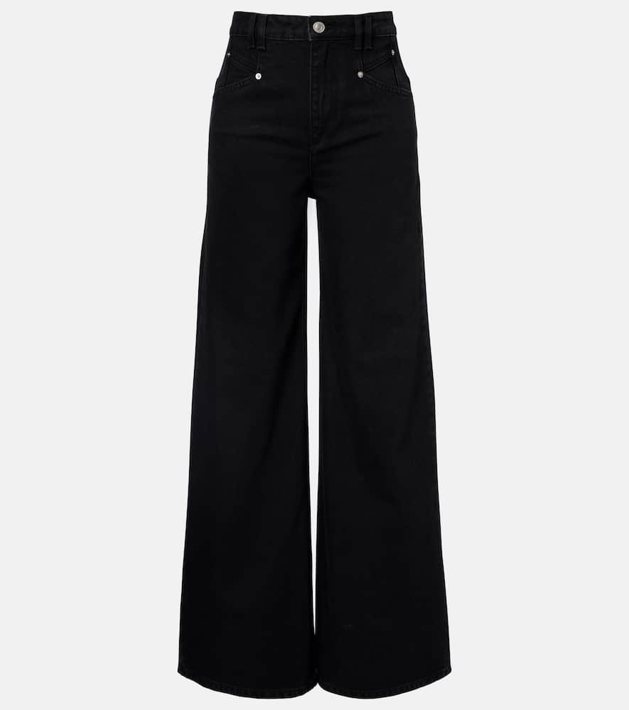 Lemony wide-leg jeans