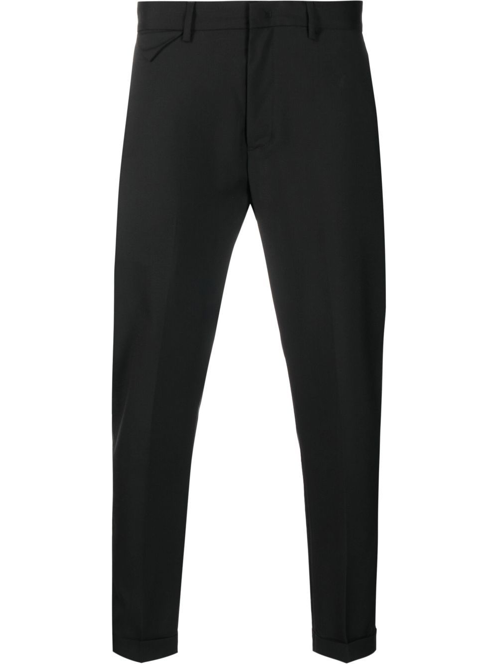 Cropped tailored trousers - Black