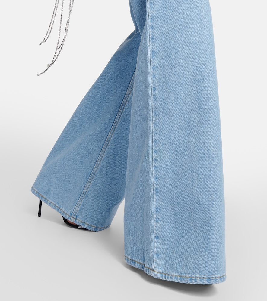 High-rise flared jeans