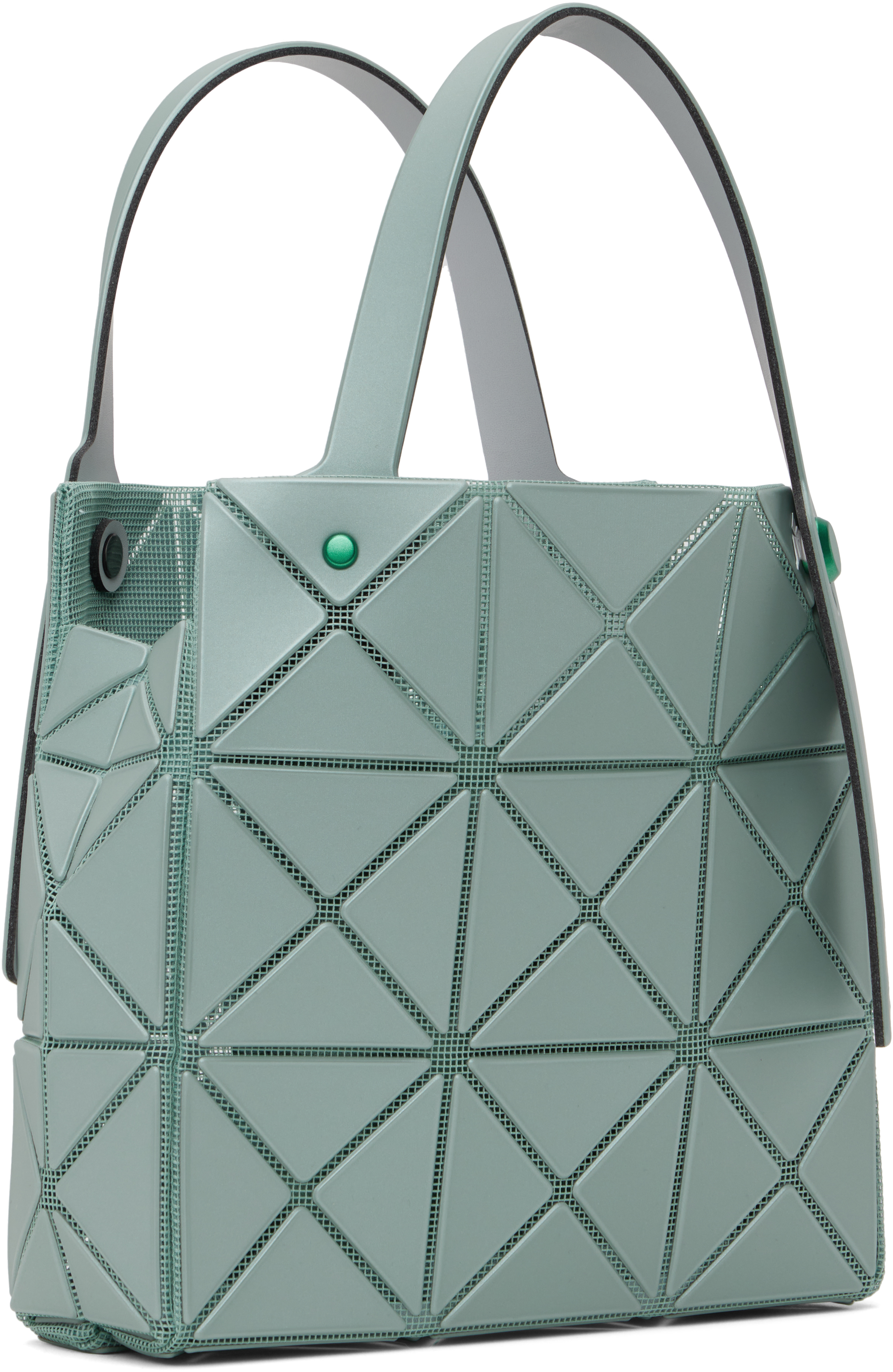 BAO BAO ISSEY MIYAKE Green Carat Small Tote