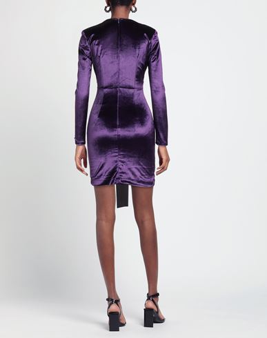 Woman Mini dress Purple Size 8 PES, Elastane