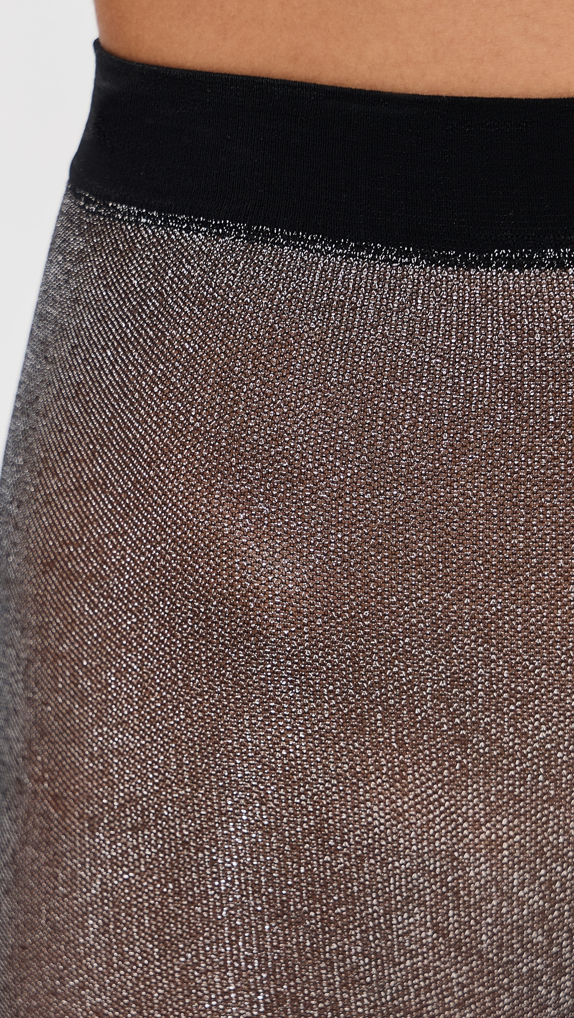 Glitter Tights Black/Silver