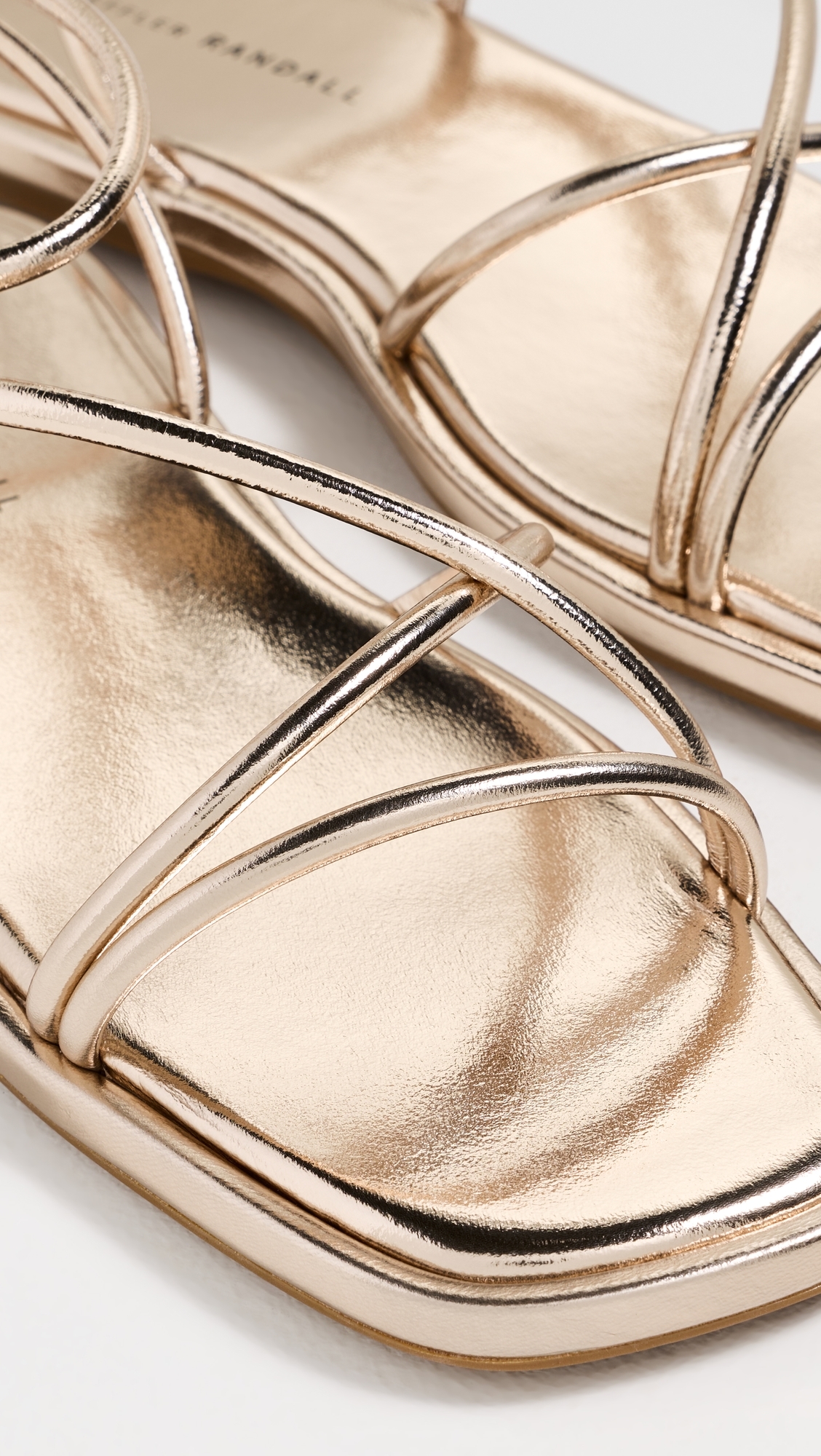 Noor Strappy Sandals Champagne
