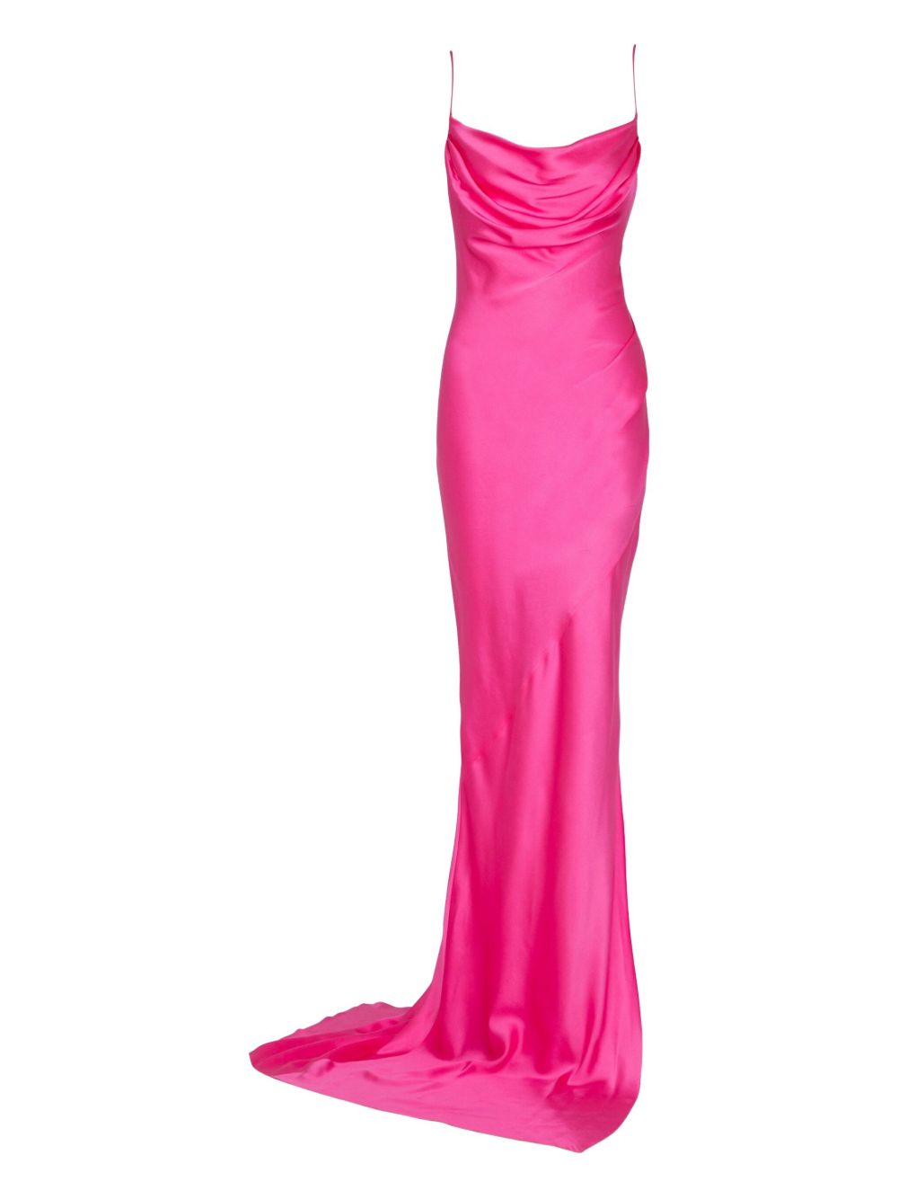Balmain draped satin gown - Pink